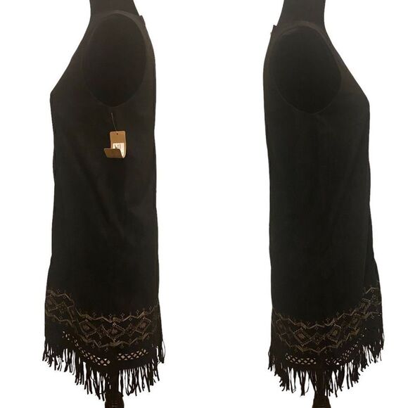 Addie Sleeveless Dress with Fringe Hemline - Picture 3 of 11